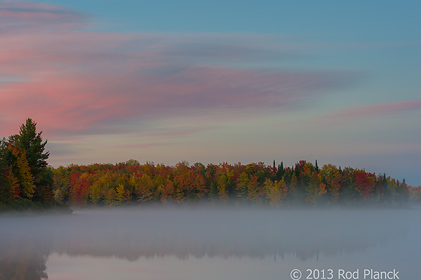 Autumn Forest, Foggy Bogs and Lake Superior Shoreline, Porcupine Mountains Wilderness State Park and Environs, Michigan